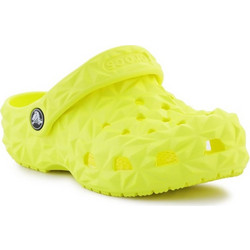 Crocs Classic Geometric Clog Παιδικά Παπούτσια Θαλάσσης Lime 209572-76M