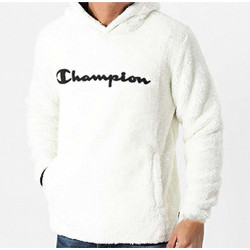Champion Sherpa Big Logo Ανδρικό Αθλητικό Φούτερ με Κουκούλα Λευκό 214973-ES057