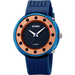 Skmei Ανδρικό Ρολόι με Μπλε Καουτσούκ Λουράκι 2132 Blue
