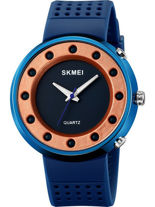 Skmei Ανδρικό Ρολόι με Μπλε Καουτσούκ Λουράκι 2132 Blue