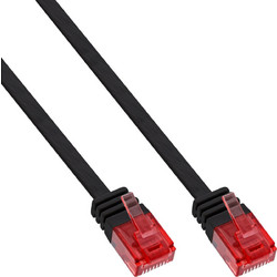 InLine Flat U/UTP Cat.6 Καλώδιο Δικτύου Ethernet 3m Black 71603S
