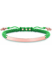 Thomas Sabo Γυναικείο Βραχιόλι Μακραμέ από Κορδόνι & Ασήμι A0057-597-6