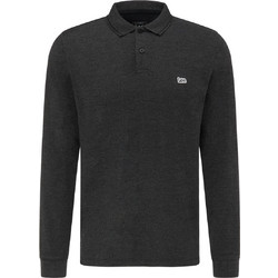 Lee Ανδρική Μπλούζα Polo Μακρυμάνικη Ανθρακί L61VRL06