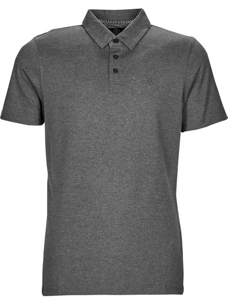 Volcom Ανδρική Μπλούζα Polo Κοντομάνικη Ανθρακί A0112303