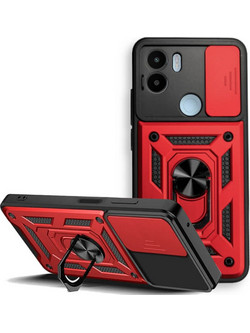 Bodycell Armor Slide Ring Holder Back Cover Red (Xiaomi Redmi A1 Plus / A2 Plus)