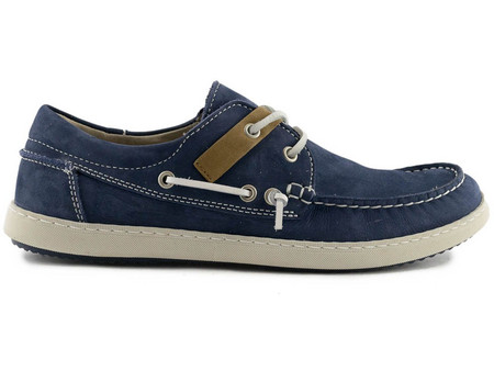 Storm Ανδρικά Μοκασίνια Boat Shoes Καστόρινα Navy Μπλε 5305