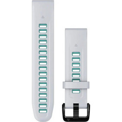 Garmin Quickfit 20 mm Λουράκι Σιλικόνης Whitestone / Aqua