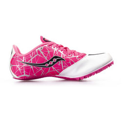 Saucony Spitfire Γυναικεία Αθλητικά Παπούτσια Spikes Στίβου Φούξια Λευκά S19018-3