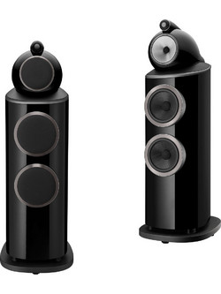 Bowers & Wilkins 802 D4 Ζεύγος Ηχείων Hi-Fi Δαπέδου 500W 3 Δρόμων Black Gloss