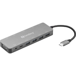 Sandberg Travel USB-C Docking Station με HDMI 4K PD Ethernet