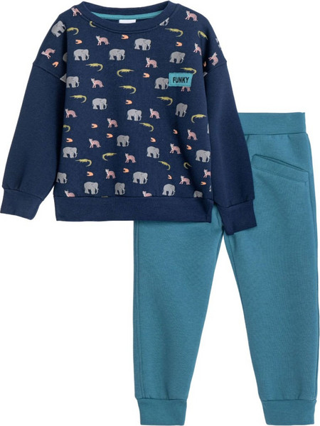 Funky Παιδικό Σετ Φόρμας Πετρόλ Navy Μπλε 225-317117-2