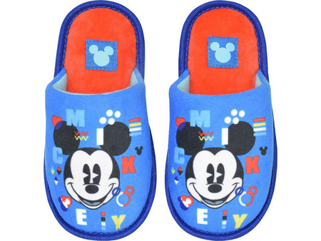 Mickey Χειμερινές Παιδικές Παντόφλες για Αγόρια Μπλε D93604WR