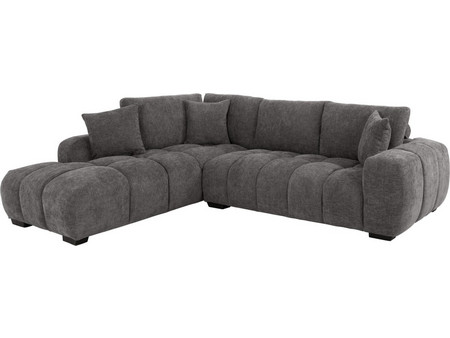 HomeMarkt Coven Γωνιακός Καναπές Αριστερή Γωνία Γκρι 298x208x85cm HM3266.03L