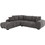 HomeMarkt Coven Γωνιακός Καναπές Αριστερή Γωνία Γκρι 298x208x85cm HM3266.03L
