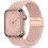 Tech-Protect Nylon Mag Λουράκι Υφασμάτινο Pink (Apple Watch 42 / 44 / 45 / 49mm)