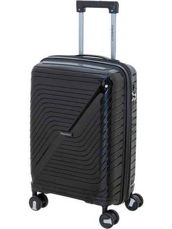 Bartuggi 725-30.51 Βαλίτσα Καμπίνας 55x36x24cm με 4 Ρόδες Μαύρη