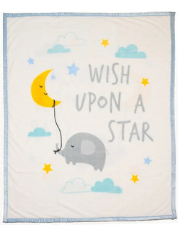 Abo Wish Upon Star Κουβέρτα Κούνιας Βελουτέ 110x140 Μπεζ