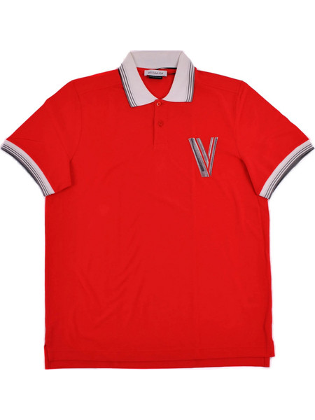Versace Ανδρική Μπλούζα Polo Κοντομάνικη Κόκκινη VJ0PC20V9J303-622
