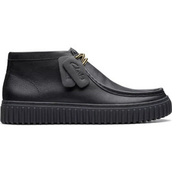 Clarks Ανδρικά Μποτάκια Δερμάτινα Μαύρα 26178264