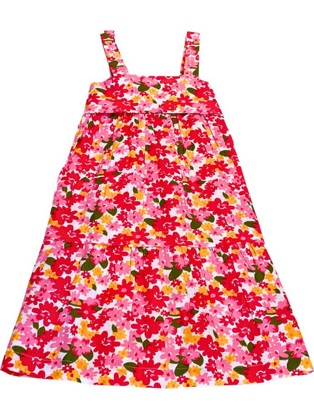 Canada House Παιδικό Φόρεμα Floral Πολύχρωμο Κόκκινο 24384651009
