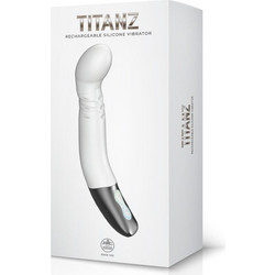NMC Titanz 8" Vibrator Δονητής G-Spot 20cm Λευκός