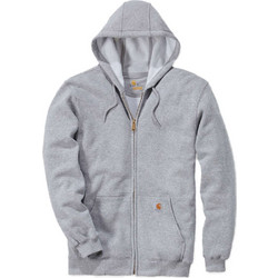 Carhartt Ανδρική Ζακέτα Φούτερ με Κουκούλα και Φερμουάρ Γκρι K122-HGY
