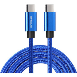 Ancus Flow Plus E55 Braided USB-C to USB-C 100W 1m Blue FLOWPLUSE55