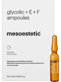 Mesoestetic Glycolic + E + F Serum Προσώπου για Λάμψη με Βιταμίνη E 10x2ml