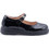 Love4shoes Juliet Παιδικές Μπαλαρίνες Λουστρίνι Ανατομικές με Ρυθμιζόμενο Λουράκι Μαύρες 24-381