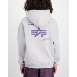 Alpha Industries Ανδρικό Φούτερ με Κουκούλα & Τσέπες Γκρι 146336-666