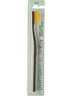 Welliant A1 Nano Silver Deep Clean Soft Oδοντόβουρτσα Μαύρη