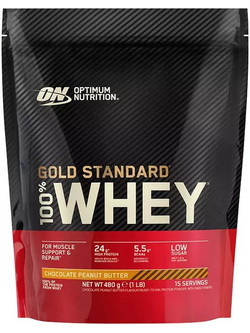 Optimum Nutrition Gold Standard 100% Whey Chocolate Peanut Butter Πρωτεΐνη Ορού Γάλακτος Γράμμωσης 450gr