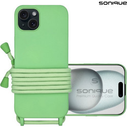 Sonique Carryhang Back Cover Light Green (iPhone 15 Plus)