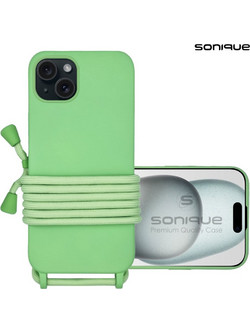 Sonique Carryhang Back Cover Light Green (iPhone 15 Plus)