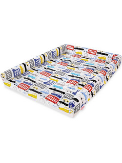 Bobono Colorful Cars Κάλυμμα Αλλαξιέρας Μωρού 74x55cm Λευκό