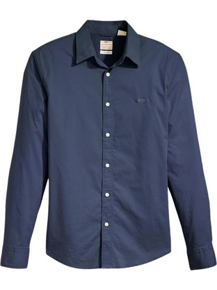 Levi's Ανδρικό Πουκάμισο Βαμβακερό Μακρυμάνικο Slim Fit Navy Μπλε 86625-0040