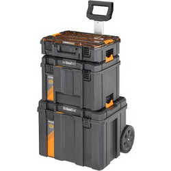 DeWALT Tower Mclaren DWST60452-1 Βαλίτσα Εργαλείων Πλαστική με Ταμπακιέρα Αδιάβροχη Τροχήλατη