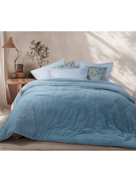 Nef-Nef Κουβερτοπάπλωμα Υπέρδιπλο Hollowfiber 220x240 Ezra 24 Blue
