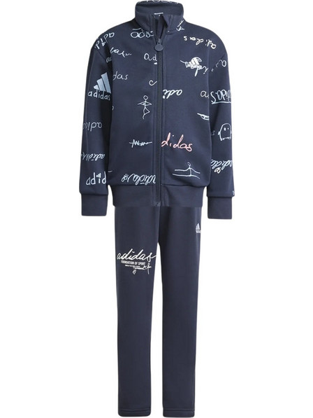 Adidas Παιδικό Σετ Φόρμας Μπλε IV9445