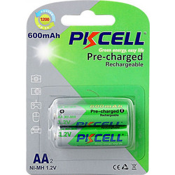 Pkcell Rechargeable RTU AA 600mAh 2τμχ