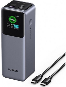 Ugreen PB721 Power Bank 20000mAh 130W με Θύρα USB-A & 2 Θύρες USB-C Quick Charge 3.0 Grey