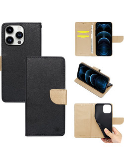 Sonique Trend Wallet Black / Gold (iPhone 14 Pro)