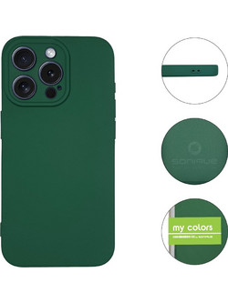 Sonique My Colors Silicone Back Cover Dark Green (iPhone 15 Pro Max)