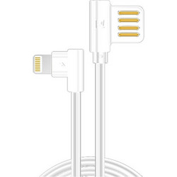 Remax RC-083i Angle 90° USB-A to Lightning Cable 1.2m White 6954851279518