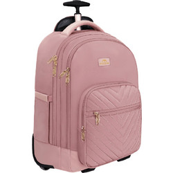 Matein 1417 Τσάντα Laptop με ροδάκια 17.3" Pink