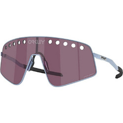 Oakley OO6025 04 Ανδρικά Γυαλιά Ηλίου Μάσκα Μεταλλικά Ασημί με Μαύρο Καθρέπτη Φακό