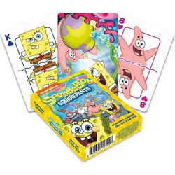 Aquarius Spongebob Squarepants Cast Τράπουλα Πλαστική Κίτρινη 840391143449