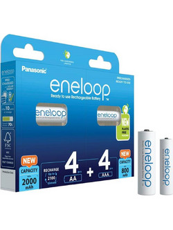 Panasonic Eneloop 4xAA 2000mAh + 4xAAA 800mAh 8τμχ