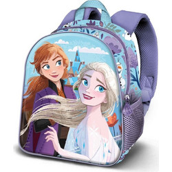 Karactermania Disney Frozen 2 Spring 3D Σχολική Τσάντα Πλάτης Νηπιαγωγείου Μωβ 081923