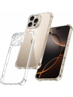 Techsuit Shockproof Silicone Back Cover Clear (iPhone 16 Pro)